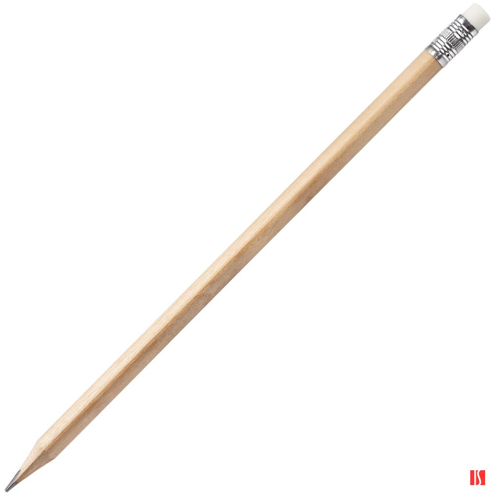 Карандаш простой Triangle с ластиком, неокрашенный