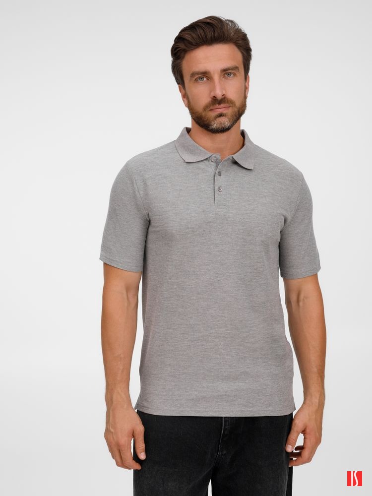 Рубашка поло унисекс Tervise, серый меланж