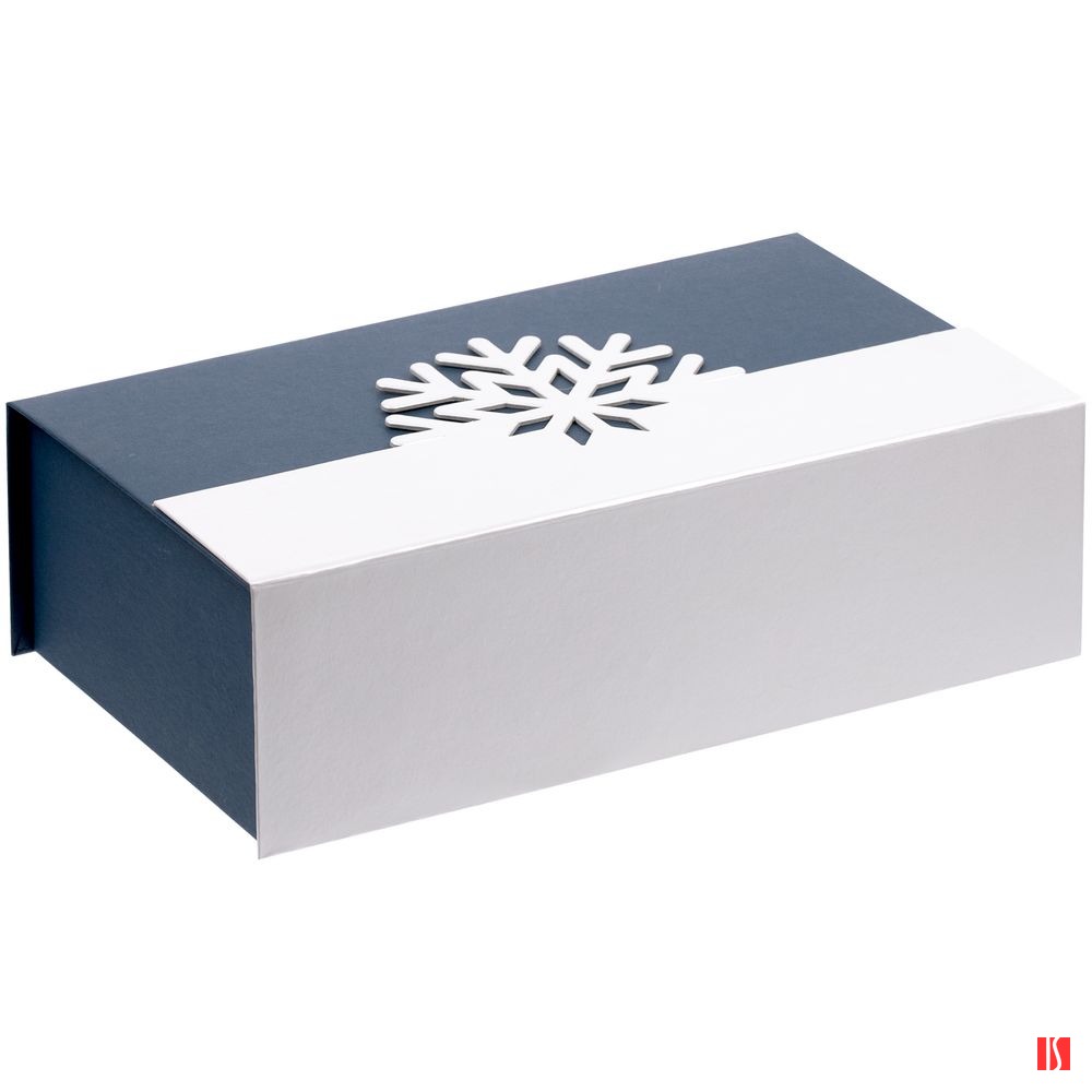 Коробка Snowish, синяя с белым