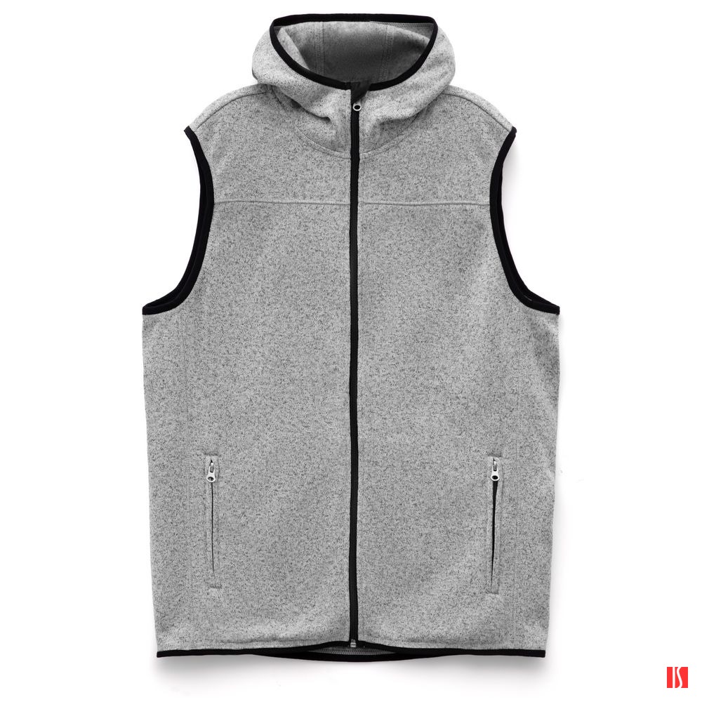 Жилет с капюшоном унисекс Gotland, серый