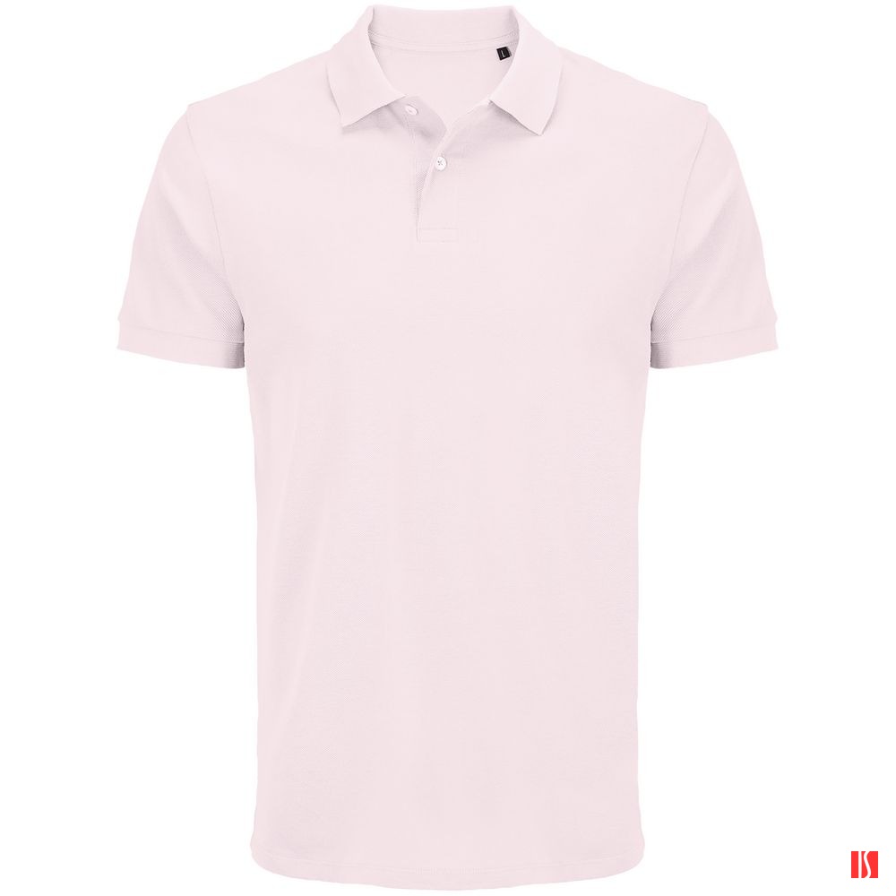 Купить Рубашка поло унисекс Pacific, светло-розовая Рубашка поло унисекс Pacific, светло-розовая