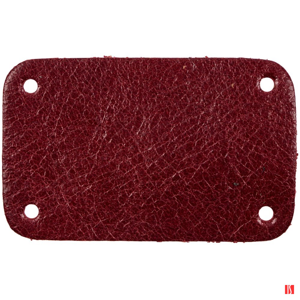 Лейбл кожаный Beta, S, красный