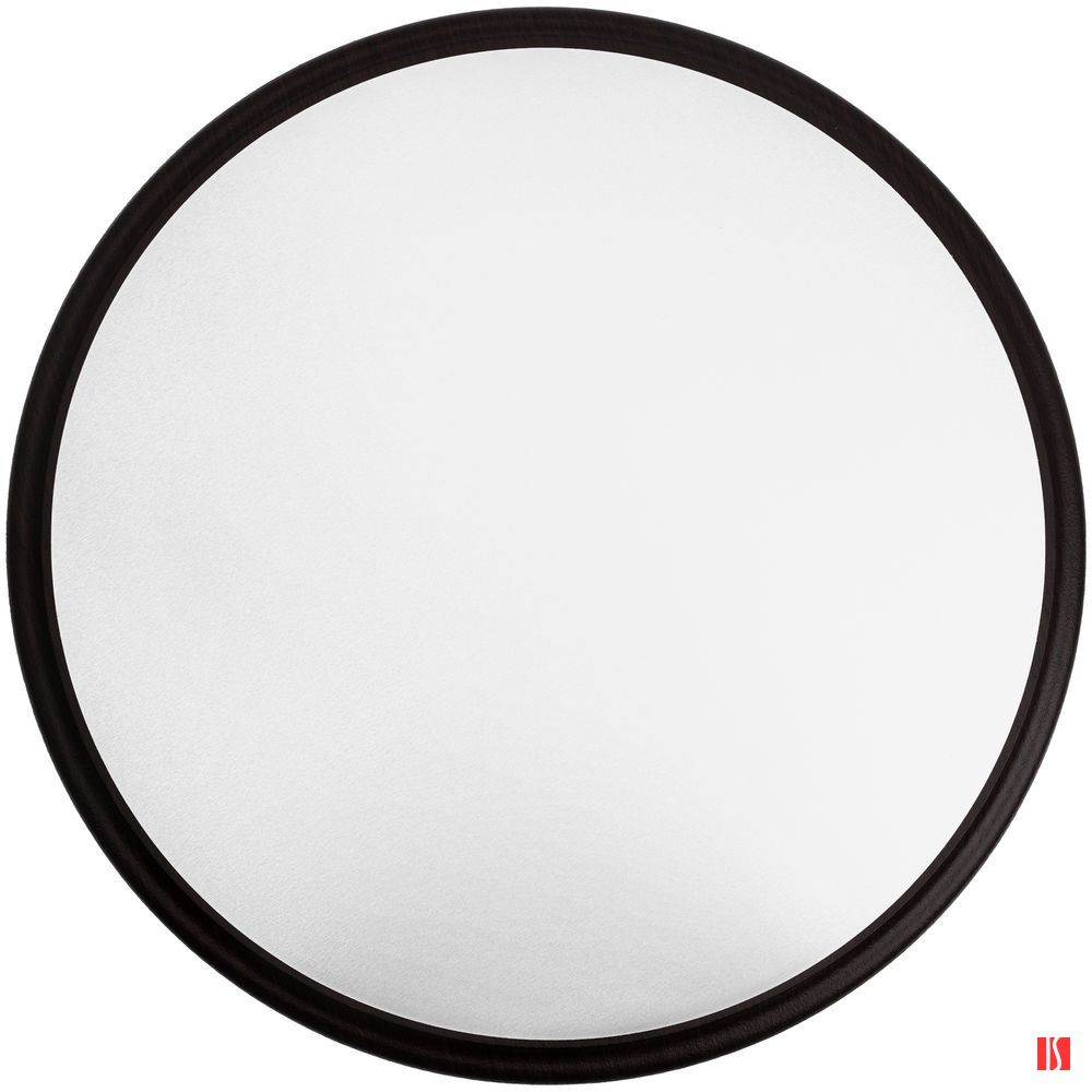 Плакетка Plaque, круглая, венге с серебристой пластиной