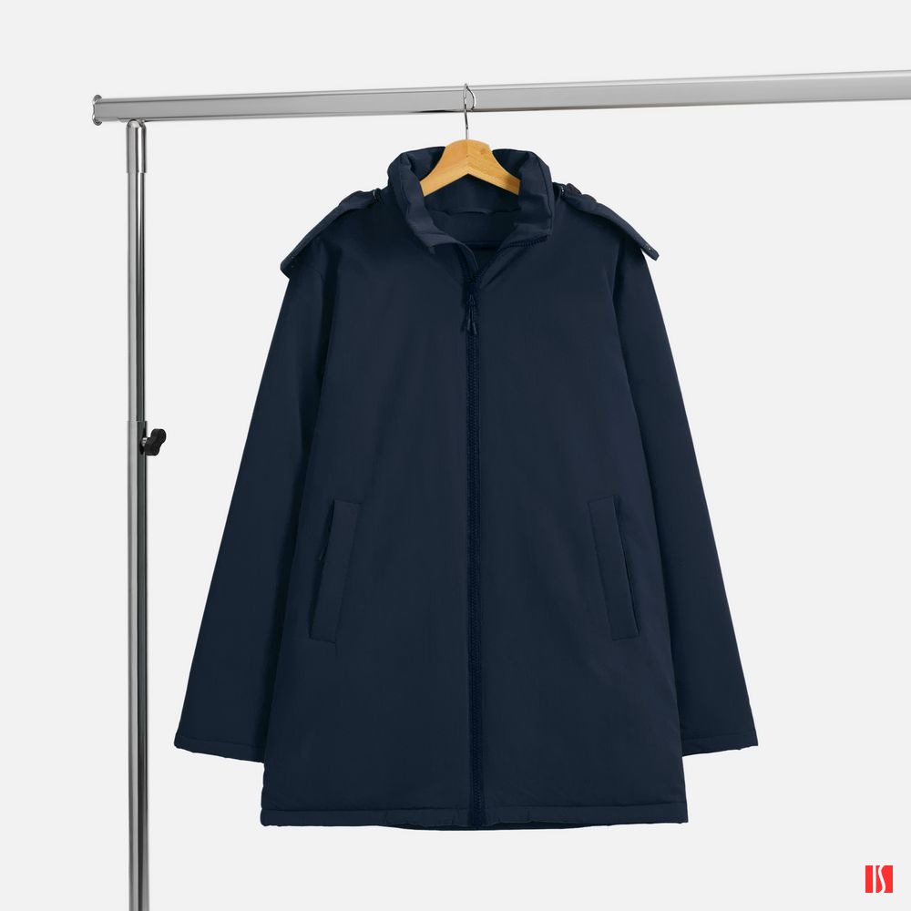 Купить Куртка-парка унисекс Sfera, темно-синяя Куртка-парка унисекс Sfera, темно-синяя