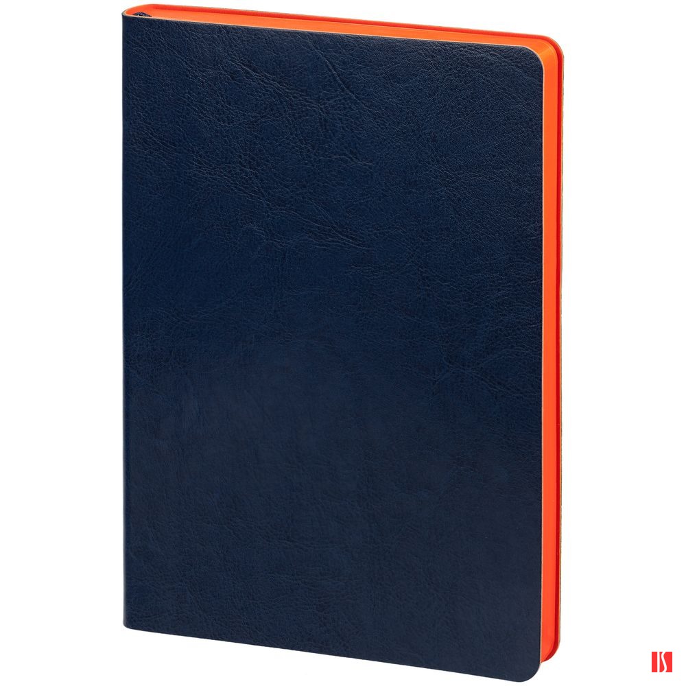 Купить Ежедневник Doppio, недатированный, синий с оранжевым Ежедневник Doppio, недатированный, синий с оранжевым