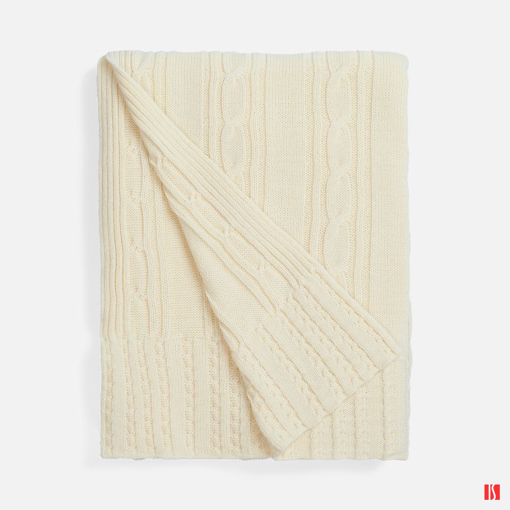 Плед Remitti, белый (молочный)