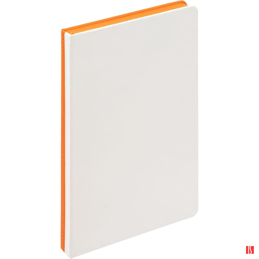 Ежедневник Duplex, недатированный, белый с оранжевым