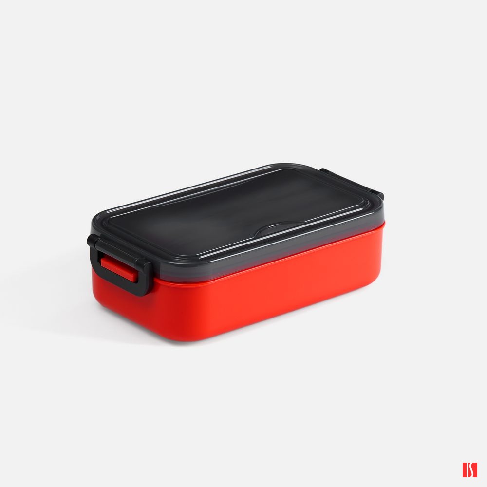 Ланчбокс Pranzo, красный с черным