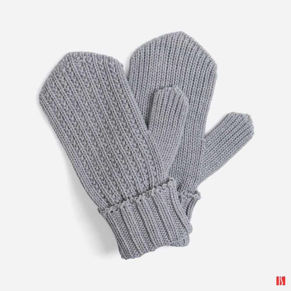 Варежки Nordkyn, светло-серый меланж