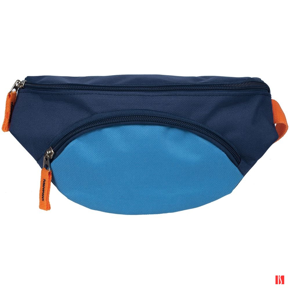 Поясная сумка детская Kiddo, синяя с голубым