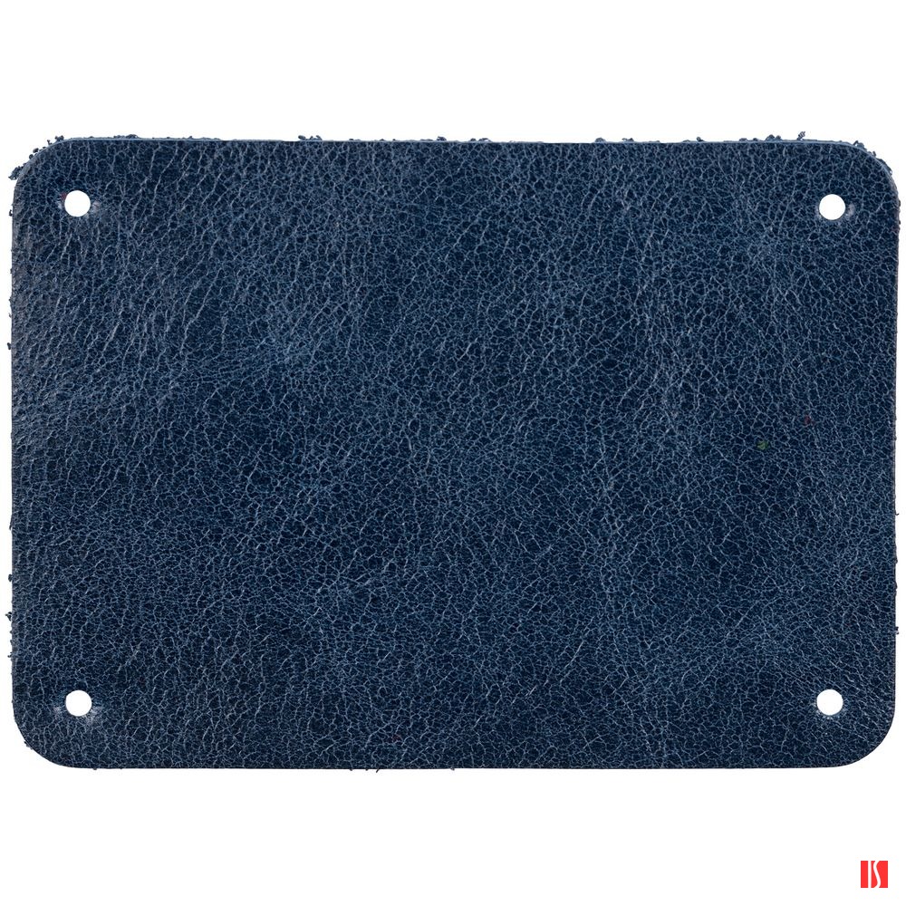 Лейбл кожаный Beta, XL, синий