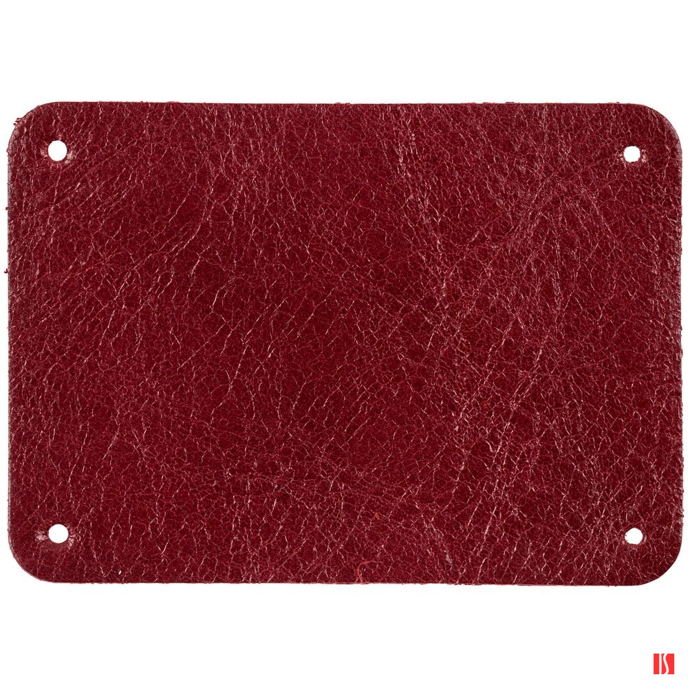 Лейбл кожаный Beta, XL, красный