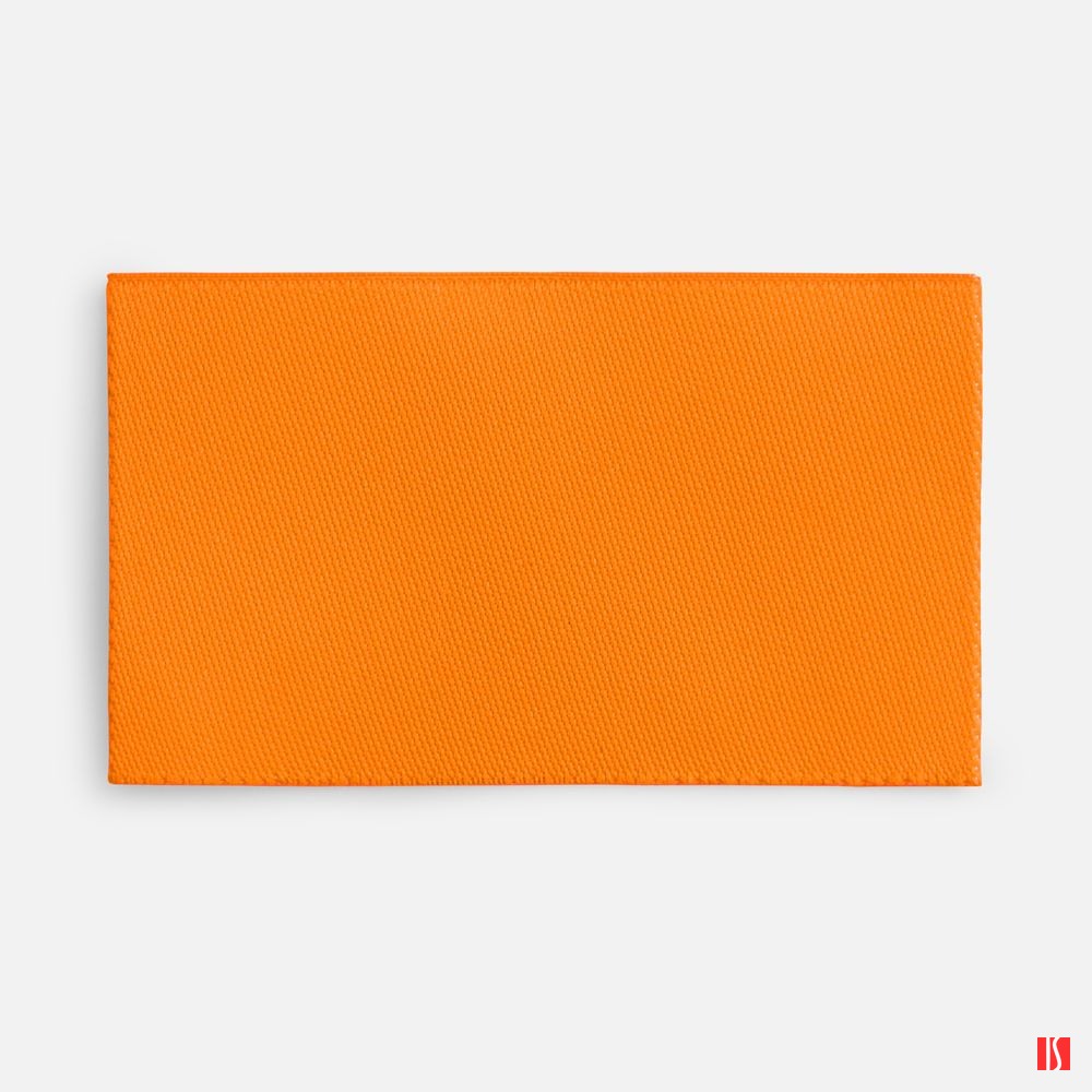 Лейбл тканевый Epsilon, M, оранжевый неон