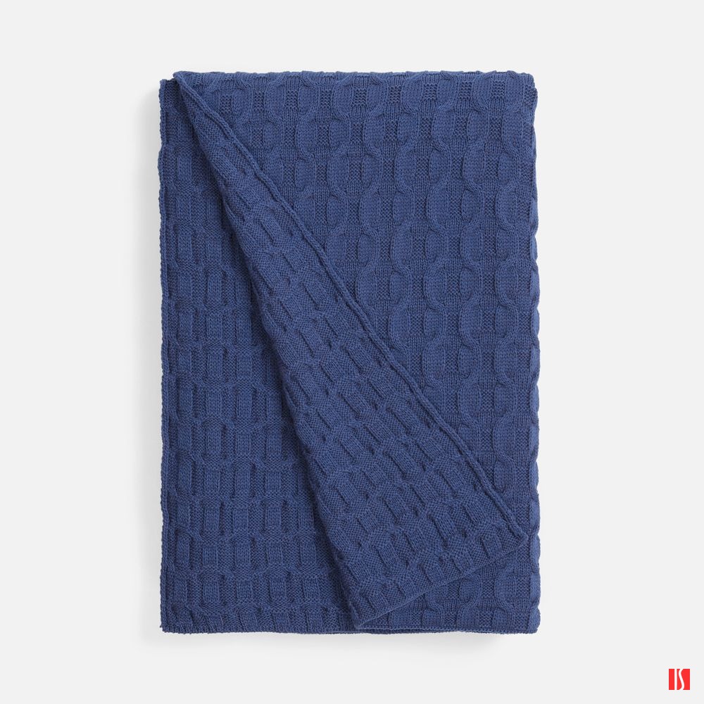 Плед Braidera, синий (черника)