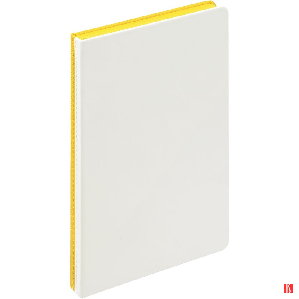 Ежедневник Duplex, недатированный, белый с желтым