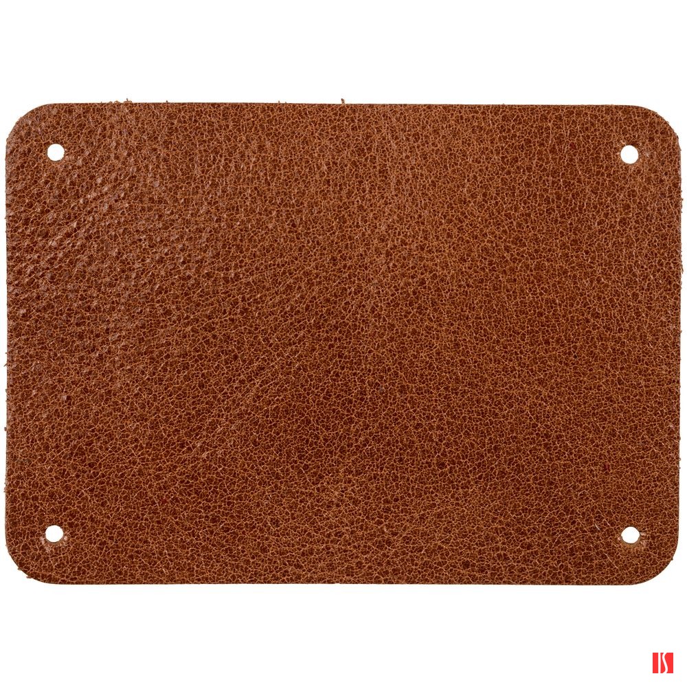 Лейбл кожаный Beta, XL, горчичный