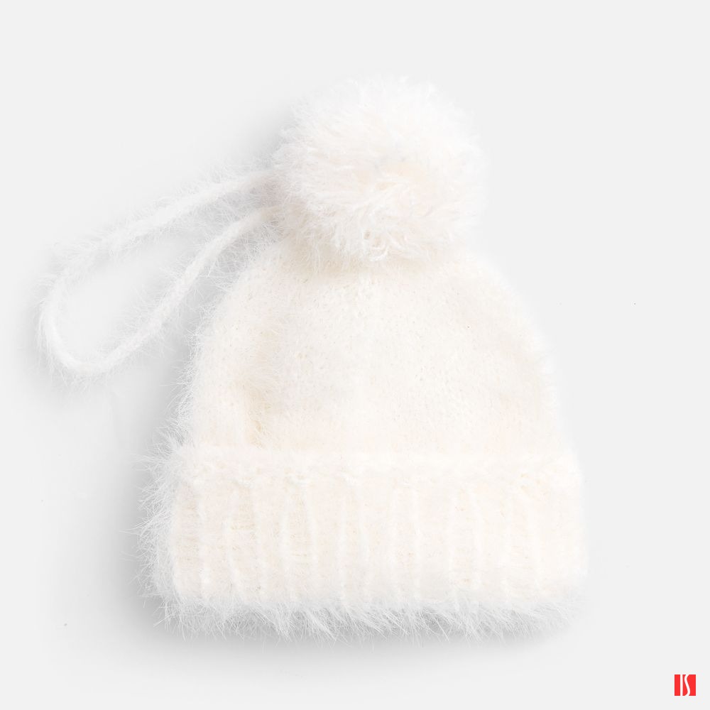 Подвеска на елку «Вьюжка», шапочка, белая