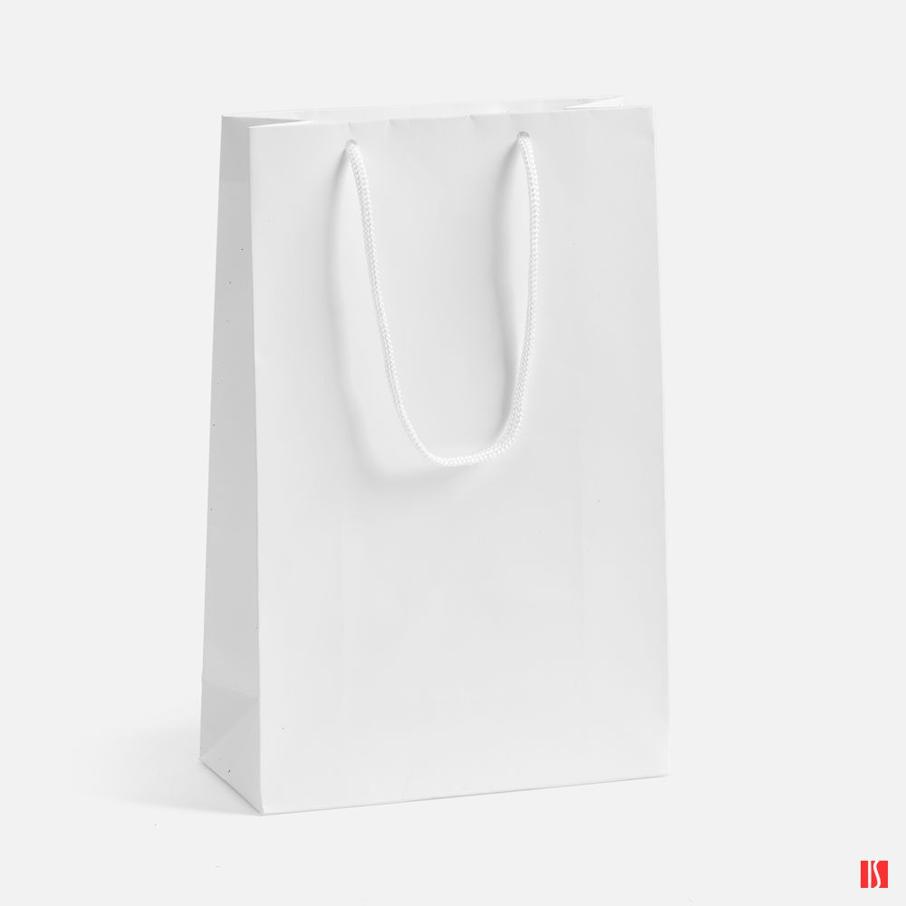 Купить Пакет бумажный с ламинацией Lami S, белый Пакет бумажный с ламинацией Lami S, белый