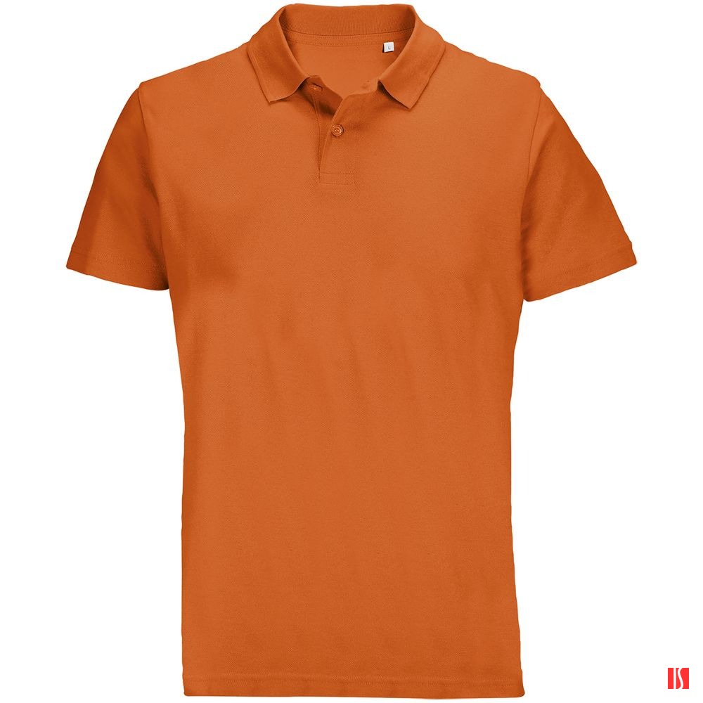 Купить Рубашка поло унисекс Pulse, оранжевая Рубашка поло унисекс Pulse, оранжевая