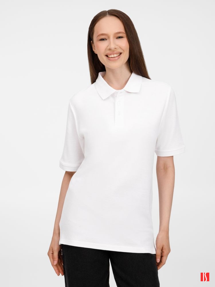 Рубашка поло унисекс Upswing, белая