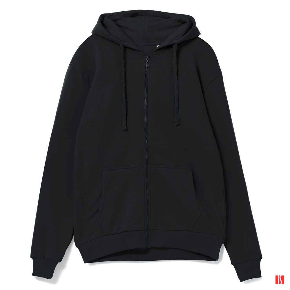 Толстовка на молнии с капюшоном Siverga Heavy 2.0, черная