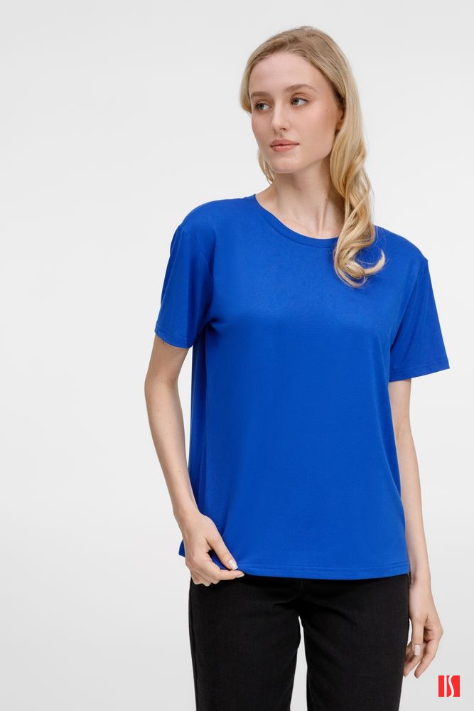Купить Футболка унисекс Senti, ярко-синяя Футболка унисекс Senti, ярко-синяя
