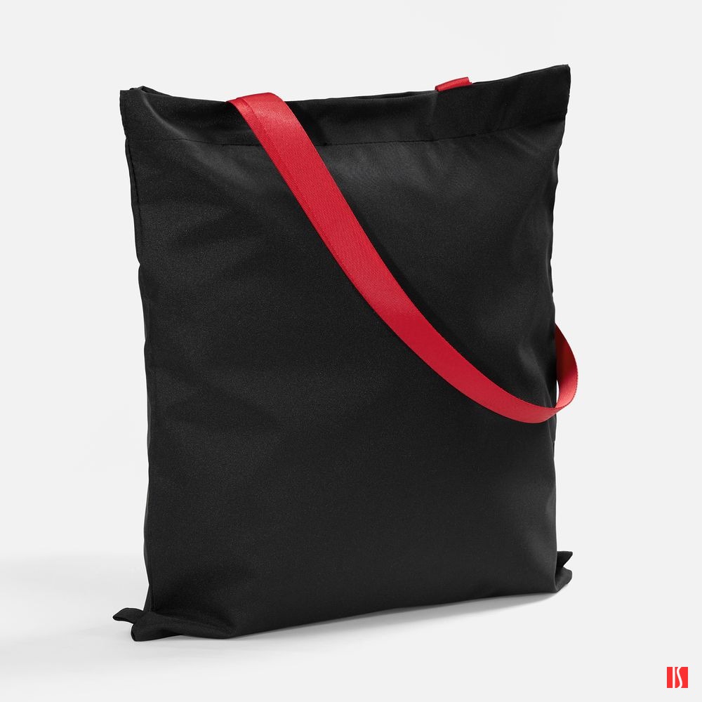 Шопер B3, черный с красными ручками