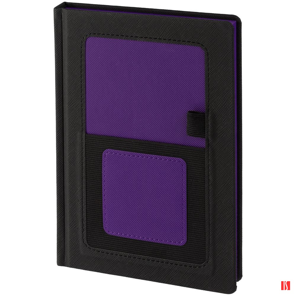 Ежедневник Mobile на заказ, недатированный, черно-фиолетовый