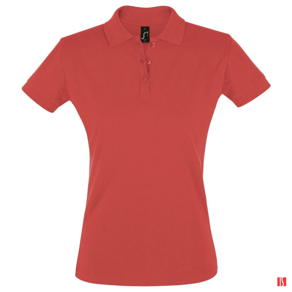 Рубашка поло женская Perfect Women 180, красная (гибискус)