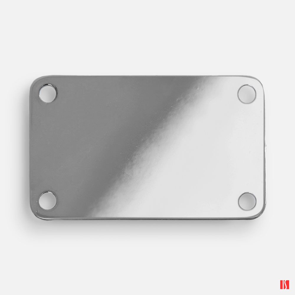 Шильдик металлический Furo, серебристый глянцевый