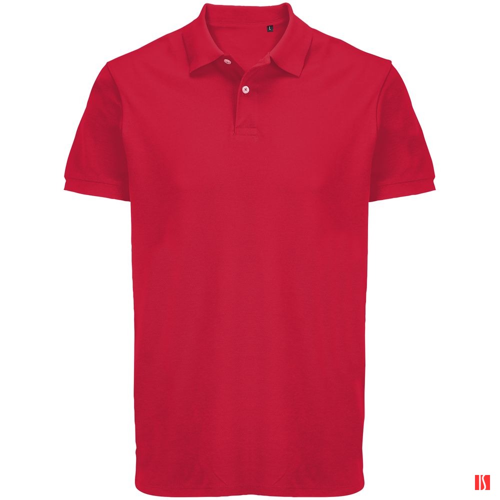 Купить Рубашка поло унисекс Pacific, красная Рубашка поло унисекс Pacific, красная