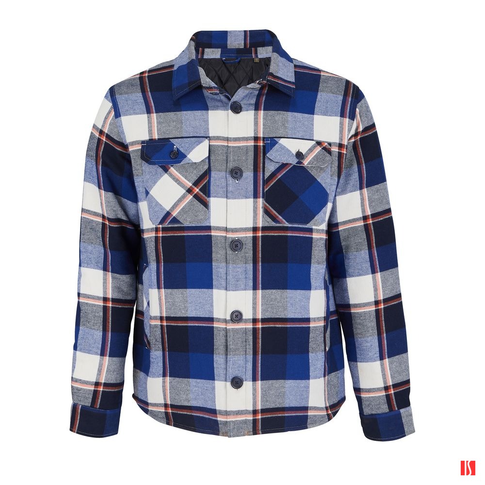 Куртка-рубашка оверсайз унисекс Noah, синяя