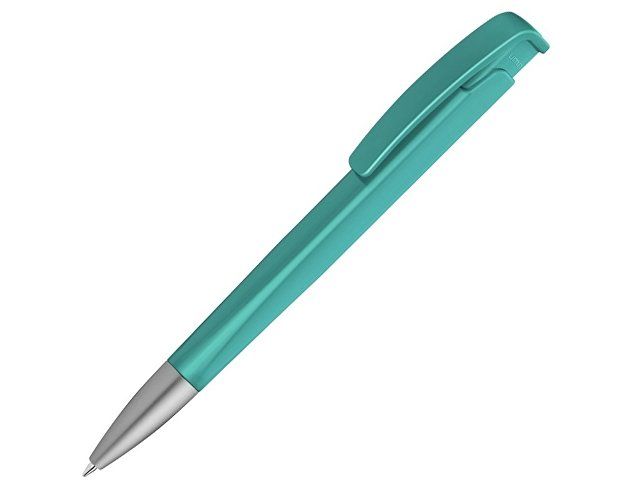 Шариковая ручка с геометричным корпусом из пластика "Lineo SI", бирюзовый