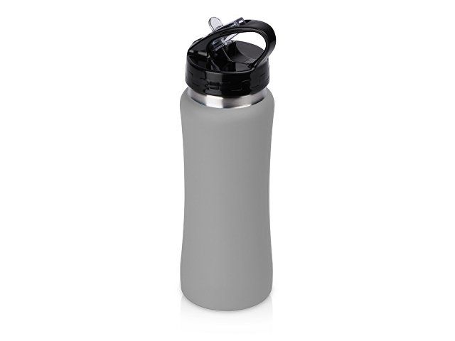 Бутылка для воды "Bottle C1", сталь, soft touch, 600 мл, серый