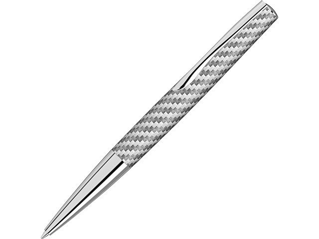 Ручка шариковая металлическая "Elegance" из карбонового волокна, серебристый