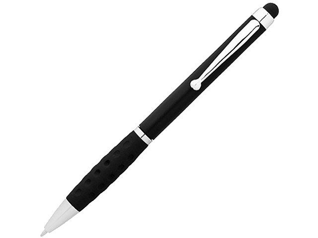 Ручка-стилус шариковая "Ziggy" черные чернила, черный