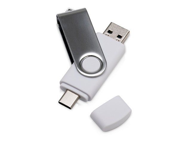 USB3.0/USB Type-C флешка на 32 Гб «Квебек C», белый