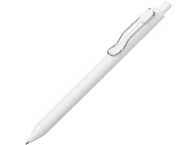 Ручка пластиковая шариковая "Clip", софт-тач, белый