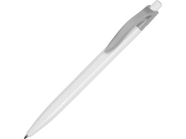 Ручка шариковая "Какаду", белый/серый