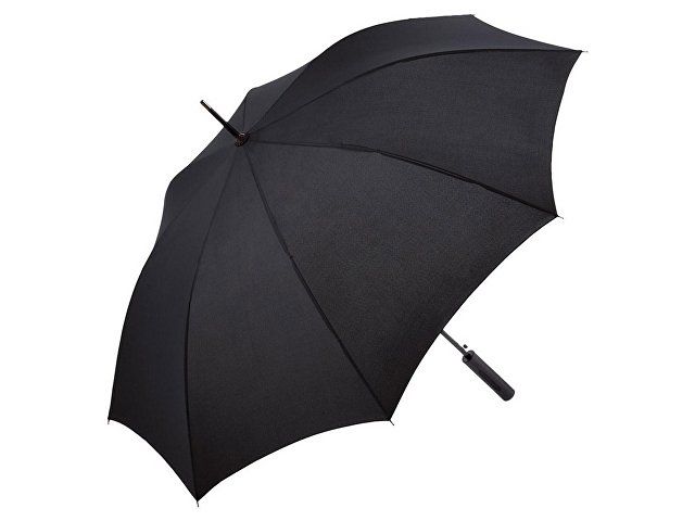 Зонт-трость 1152 Slim полуавтомат, черный