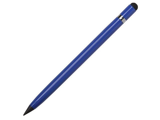 Вечный карандаш "Eternal" со стилусом и ластиком, синий