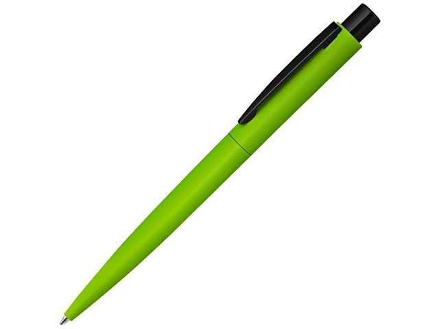 Ручка шариковая металлическая «LUMOS M» soft-touch, зеленое яблоко/черный