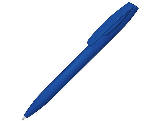 Шариковая ручка "Coral Gum " с прорезиненным soft-touch корпусом и клипом., синий