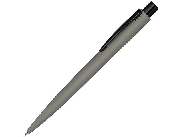 Ручка шариковая металлическая «LUMOS M» soft-touch, серый/черный