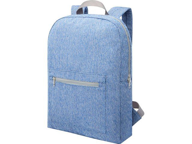 Рюкзак из переработанного хлопка и полиэстера плотностью 210 г/м2 Pheebs, синий