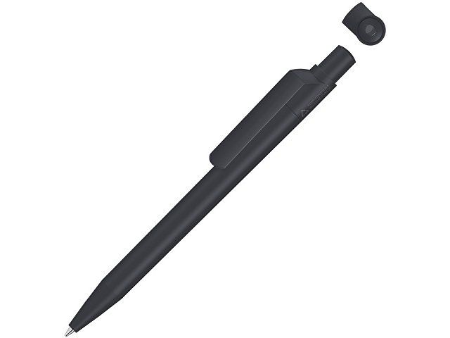 Ручка шариковая из переработанного пластика с матовым покрытием "ON TOP RECY", черный