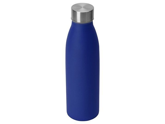 Стальная бутылка "Rely", 650 мл, синий матовый (P)