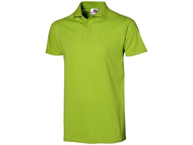 Рубашка поло "First 2.0" мужская, зеленое яблоко