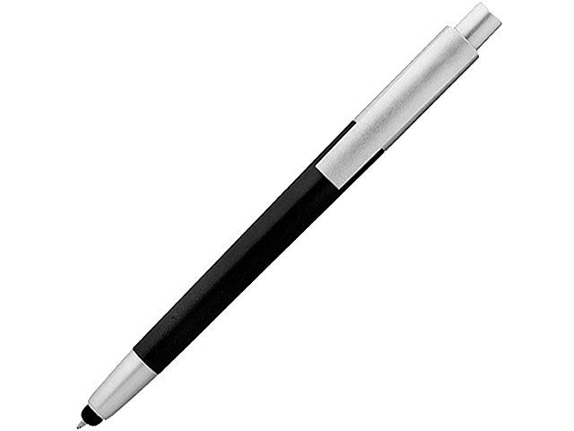 Ручка-стилус шариковая "Salta", черный/серебристый, синие чернила