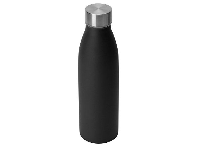 Стальная бутылка "Rely", 650 мл, черный матовый